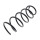 Suspension Spring set front axle coil spring Ø 140 mm KYB for VW POLO