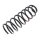 Suspension Spring set rear axle coil spring Ø 129 mm KYB for e.g. VOLVO S70