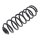 Suspension Spring set rear axle coil spring Ø 124 mm KYB for e.g. VOLVO S70
