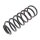 Suspension Spring set rear axle coil spring Ø 123 mm KYB for AUDI 100