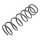 Suspension Spring Set rear Ø 113 mm KYB for e.g. MITSUBISHI GALANT