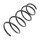 Suspension Spring set rear axle Ø 151 mm KYB for e.g. RENAULT ESPACE