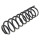 Suspension Spring set rear axle coil spring Ø 91 mm KYB for SEAT CORDOBA