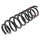Suspension Spring set rear axle coil spring Ø 118 mm KYB for VW TOUAREG