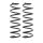 Suspension Spring set rear axle Ø 133 mm KYB for e.g. LANCIA PHEDRA
