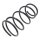 Suspension Spring set rear axle coil spring Ø 153 mm KYB for HONDA HR-V