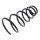 Suspension Spring set rear axle Ø 183 mm KYB for e.g. HYUNDAI TUCSON
