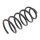 Suspension Spring set rear axle coil spring Ø 120 mm KYB for OPEL CORSA
