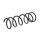 Suspension Spring set rear axle coil spring Ø 138 mm KYB for LEXUS LS