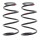 Suspension Spring set front axle coil spring Ø 182 mm KYB for LEXUS RX