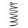 Suspension Spring set front axle coil spring Ø 145 mm KYB for RENAULT CLIO
