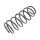 Suspension Spring set front axle Ø 141 mm KYB for e.g. DAEWOO LANOS