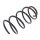 Suspension Spring set front axle Ø 166 mm KYB for e.g. HYUNDAI ACCENT