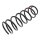 Suspension Spring set front axle Ø 140 mm KYB for e.g. DAEWOO NUBIRA