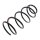 Suspension Spring set front axle coil spring Ø 153 mm KYB for e.g. FORD FOCUS
