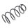 Suspension Spring set front axle coil spring Ø 157 mm KYB for FORD FOCUS