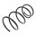 Suspension Spring set front axle Ø 174 mm KYB for SUBARU IMPREZA and others