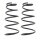 Suspension Spring set front axle coil spring Ø 187 mm KYB for TOYOTA CAMRY