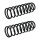Suspension Spring set rear axle coil spring Ø 122 mm KYB for e.g. VOLVO 740