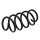 Suspension Spring set rear axle Ø 137 mm KYB for DACIA LOGAN and others