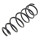 Suspension Spring set rear axle coil spring Ø 139 mm KYB for LEXUS LS