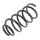Suspension Spring set rear axle coil spring Ø 122 mm KYB for LANCIA YPSILON