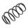 Suspension Spring set front axle coil spring Ø 180 mm KYB for e.g. AUDI 100