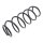 Suspension Spring set front axle Ø 149 mm KYB for e.g. FORD SCORPIO