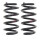 Suspension Spring set front axle coil spring Ø 136 mm KYB for e.g. AUDI A4