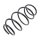Suspension Spring set front axle coil spring Ø 199 mm KYB for BMW 7 Series