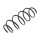 Fahrwerksfedern-Set Vorderachse Schraubenfeder Ø 141 mm KYB für u.a. FORD FIESTA