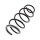 Suspension Spring set front axle coil spring Ø 153 mm KYB for e.g. OPEL VECTRA