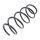 Suspension Spring set front axle coil spring Ø 144 mm KYB for e.g. OPEL VECTRA