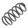 Suspension Spring set front axle coil spring Ø 132 mm KYB for OPEL MERIVA
