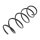 Suspension Spring set front axle Ø 152 mm KYB for e.g. RENAULT MEGANE