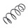 Suspension Spring set front axle Ø 154 mm KYB for e.g. RENAULT MEGANE
