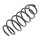 Suspension Spring set front axle Ø 136 mm KYB for e.g. SKODA ROOMSTER
