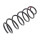 Suspension Spring set front axle coil spring Ø 135 mm KYB for e.g. PEUGEOT 407