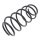 Suspension Spring set front axle coil spring Ø 180 mm KYB for e.g. AUDI 100