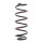 Suspension Spring set front axle coil spring Ø 132 mm KYB for SKODA SUPERB
