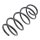 Suspension Spring set front axle coil spring Ø 150 mm KYB for e.g. SAAB 9-3