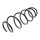 Suspension Spring set front axle coil spring Ø 134 mm KYB for e.g. CITROËN C1