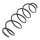 Suspension Spring set front axle coil spring Ø 143 mm KYB for CITROËN C2