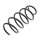 Suspension Spring set front axle coil spring Ø 145 mm KYB for HONDA CIVIC