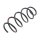Suspension Spring set front axle coil spring Ø 143 mm KYB for HONDA CIVIC