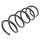 Suspension Spring set front axle coil spring Ø 138 mm KYB for LANCIA YPSILON