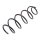 Fahrwerksfedern-Set Vorderachse Schraubenfeder Ø 150 mm KYB für MB B-KLASSE