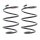 Suspension Spring set front axle Ø 168 mm KYB for MERCEDES-BENZ SLK