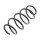 Suspension Spring set front axle coil spring Ø 140 mm KYB for e.g. AUDI A3