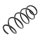 Suspension Spring set front axle coil spring Ø 135 mm KYB for e.g. AUDI A3